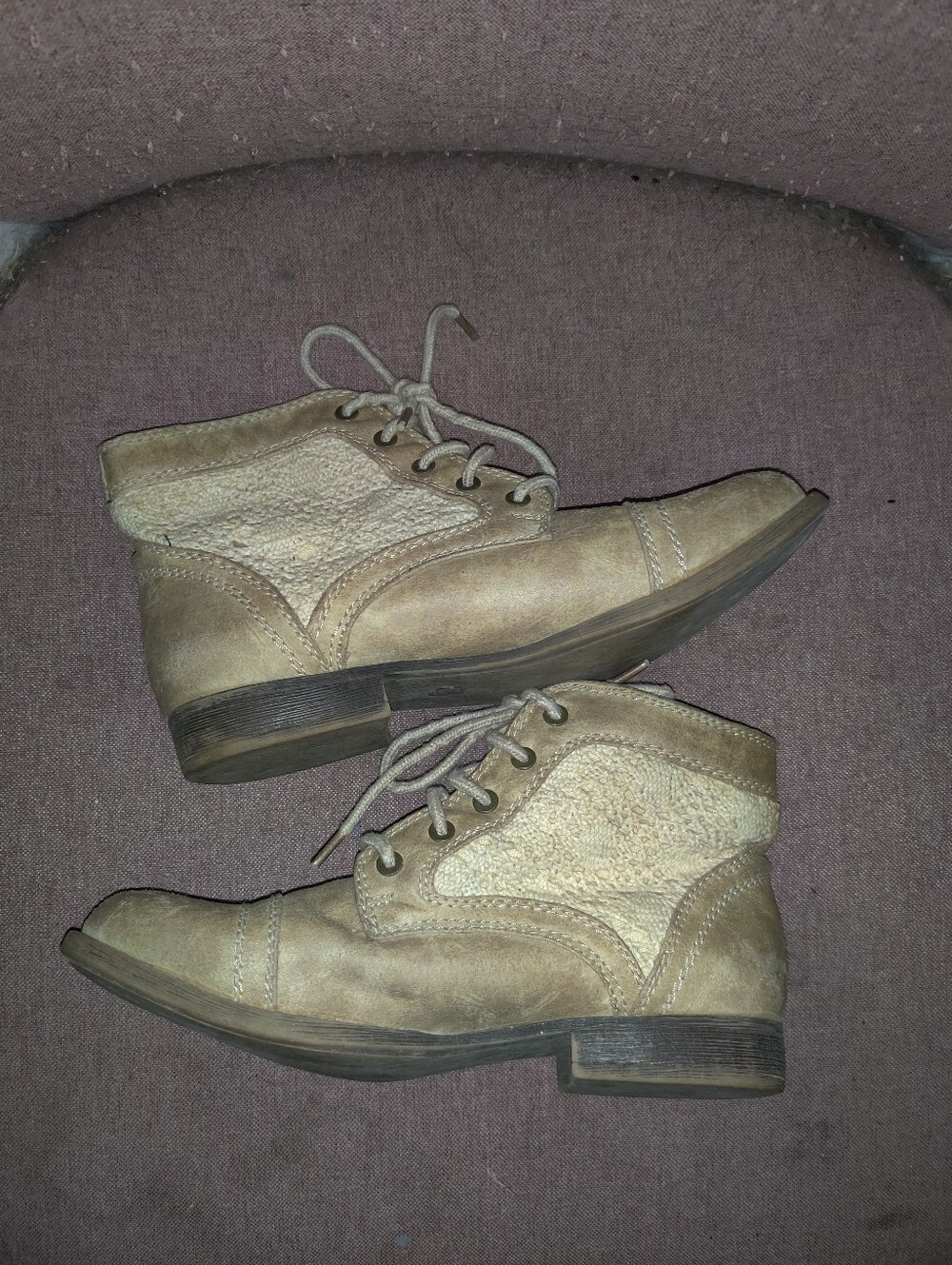 Mossimo Tan Ankle Boots Size 6